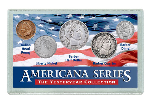 Collector's Americana Yesteryear Coin Set - Actual Authentic Collectable - Photo Museum Store Company