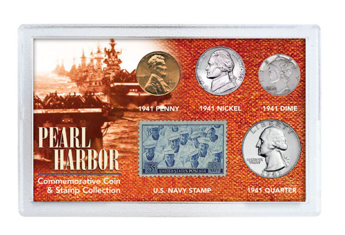 Collector's Pearl Harbor Coin & Stamp Collection - Actual Authentic Collectable - Photo Museum Store Company