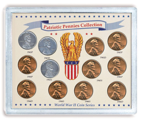 Collector's Patriotic Pennies Collection - Actual Authentic Collectable - Photo Museum Store Company