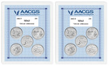 Collector's 2002P & 2002D Statehood Quarters Graded MS63 Brilliant Uncirculated  - Actual Authentic Collectable - Photo