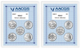 Collector's 2008P & 2008D Statehood Quarters Graded MS63 Brilliant Uncirculated  - Actual Authentic Collectable - Photo