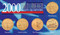 Collector's 2000 Gold-Layered State Quarters - Actual Authentic Collectable - Photo Museum Store Company