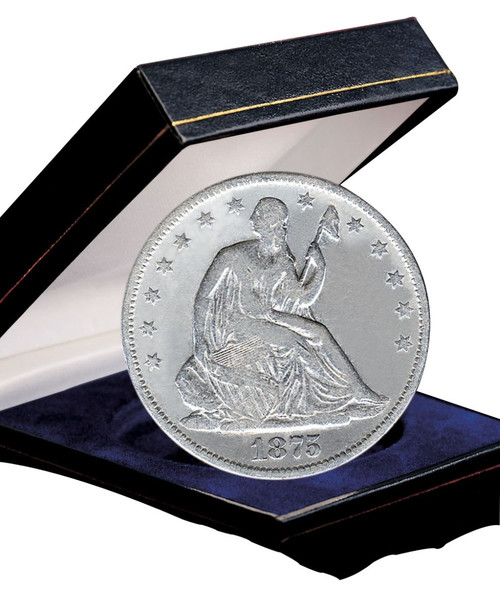 Collector's Seated Liberty Silver Half Dollar - Actual Authentic Collectable - Photo Museum Store Company