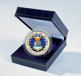 Collector's Armed Forces Commemorative Colorized JFK Half Dollar - Air Force - Actual Authentic Collectable - Photo Muse