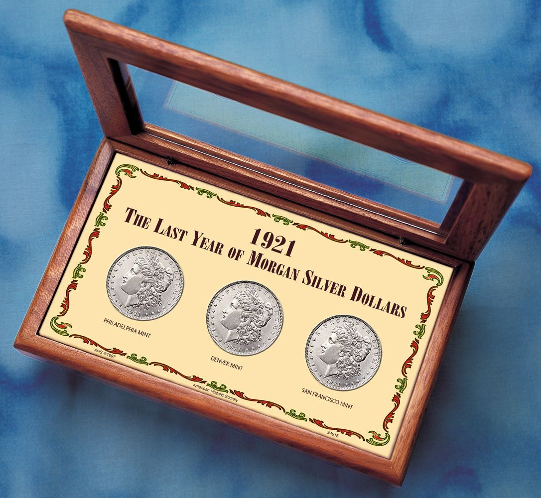 1921 Last Year Morgan Silver Dollar Complete Mint Mark Collection