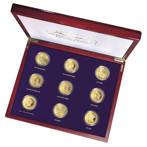 Collector's Tribute to Americas Most Beautiful Gold Coins - Set of 9 - Replica Coins - Photo Museum Store Company