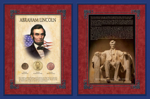 Collector's Famous Speech Series - Abraham Lincoln - Gettysburg Address - Actual Authentic Collectable - Photo Museum St