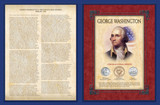 Collector's Famous Speech Series - George Washington First Inaugural Address - Actual Authentic Collectable - Photo Muse