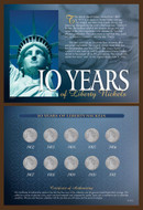 Collector's 10 Years of Liberty Nickels - Actual Authentic Collectable - Photo Museum Store Company