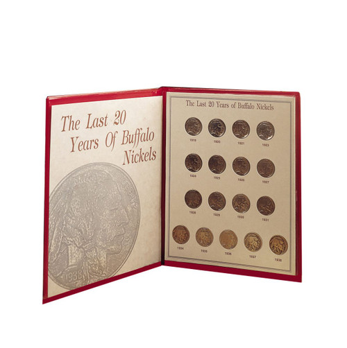 Collector's Last Twenty Years of Buffalo Nickels - Actual Authentic Collectable - Photo Museum Store Company