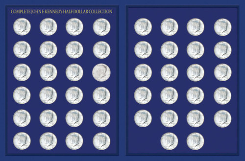 Collector's JFK Half Dollar Collection in Deluxe Portfolio - Actual Authentic Collectable - Photo Museum Store Company