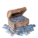Collector's Treasure Chest of 1943 Lincoln Steel Pennies - Actual Authentic Collectable - Photo Museum Store Company