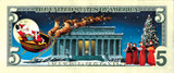 Collector's Jingle Bucks Colorized $5 Bill - Actual Authentic Collectable - Photo Museum Store Company