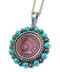 Collector's Indian Head Penny Pendant with Real Turquoise Beads - Actual Authentic Collectable - Photo Museum Store Comp