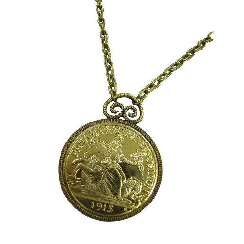 Collector's 1915 Panama-Pacific International Exposition Commemorative Quarter Eagle Replica Pendant - Replica - Photo M