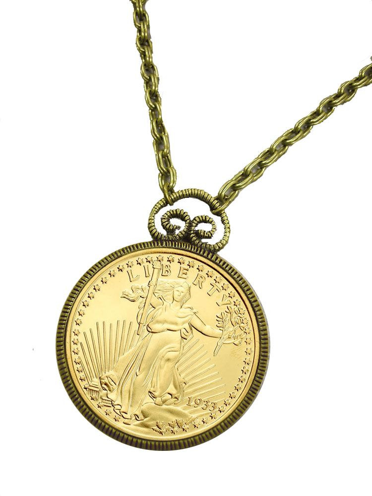 ♡新品・未使用♡ ゴートゥハリウッド アンティークローンブラウス 02size 1933 Double Eagle $20 Gold Piece Replica Pendant - Replica