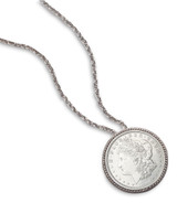 Collector's Morgan Silver Dollar Pin/Pendant - Actual Authentic Collectable - Photo Museum Store Company