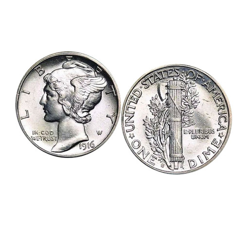 Collector's Silver Mercury Dime Cuff Links - Actual Authentic Collectable - Photo Museum Store Company