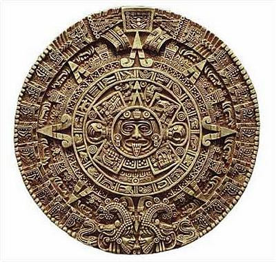 Aztec Solar Calendar - Antropological Museum, Mexico City. 1500 A.D. - Photo Museum Store Company