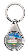 Collector's Colorized Washington Commemorative Half Dollar Coin Keychain Coin Jewelry - Actual Authentic Collectable - P
