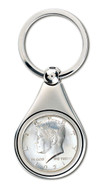 Collector's JFK Half Dollar Key Ring - Actual Authentic Collectable - Photo Museum Store Company