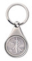 Collector's Silver Walking Liberty Half Dollar Key Ring - Actual Authentic Collectable - Photo Museum Store Company