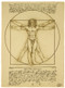 Vitruvian Man Wall Plaque - Leonardo da Vinci circa 1487 - EXCLUSIVE - Photo Museum Store Company