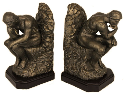 The Thinker Bookends - Auguste Rodin, Rodin Museum Paris, 1881 - Pair, EXCLUSIVE - Photo Museum Store Company