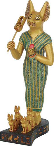Royal Bastet Statue, Small Sculpture - Photo Museum Store Company