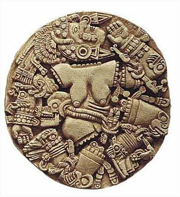 azteccc★4879+5859 Macuahuitl (Aztec Club) 27” Aztec Calendar – Tochtli