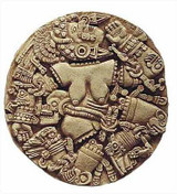 Aztec Moon Goddess Coyolxauhqui - Temple Mayor Museum, Mexico City, 1400 A.D. - Photo Museum Store Company