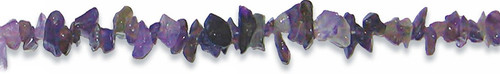 Amethyst Chip Semi-Precious Stone Necklace and Bracelet Set - Photo Museum Store Company