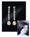 Jacqueline Jackie Kennedy Collection - Pearl Drop Earrings - Photo Museum Store Company