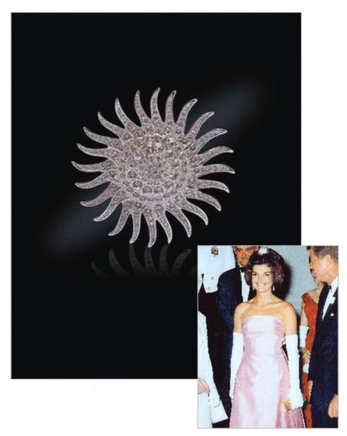 Jacqueline Jackie Kennedy Collection - The Sunburst Brooch - Photo Museum Store Company