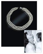 Jacqueline Jackie Kennedy Collection - Classic Look Triple-Strand Pearl Necklace - Photo Museum Store Company