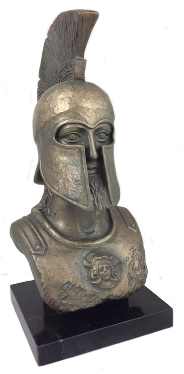 Bronze Bust of Leonidas - Archaeological Museum, Sparta, 5th century B.C. - Photo Museum Store Company