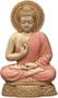 Buddha Wall Relief / Plaque - Hand Colored Detail - Photo Museum Store Company