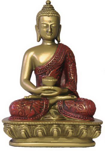Buddha meditating. Buddha on white background. Indian god buddha isolated.  Status of nirvana and enlightenment. lotus Pose #1761895 | iPHOTOS.com