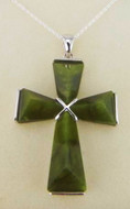 Connemara Marble Cross On Chain - Photo Museum Store Company