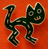 Black Cat Brooch - Peru, ca. 1300 - 1438 AD,  Virginia Museum of Fine Arts - Photo Museum Store Company