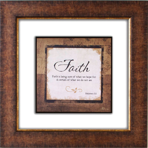 Faith Is Glass Matted Framed Plaque - Photo Museum Store Company