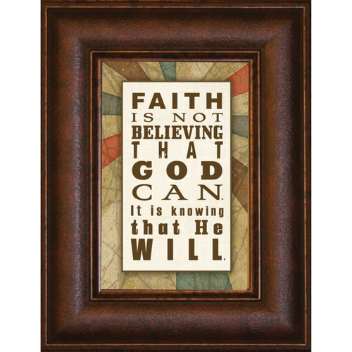 Faith Is Not - Mini Framed Print / Wall Art - Photo Museum Store Company