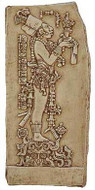 King Chan-Bahlun (Bird-Jaguar) - Temple of the Foliated Cross, Palenque, 692 A.D. - Photo Museum Store Company