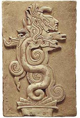 Maya Vision Serpent :  Yaxchilan, Mexico. 755 A.D. - Photo Museum Store Company