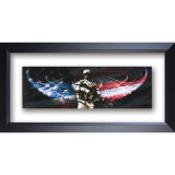Soldier-No Greater Love Double Glass Matted - Framed Print / Wall Art - Photo Museum Store Company