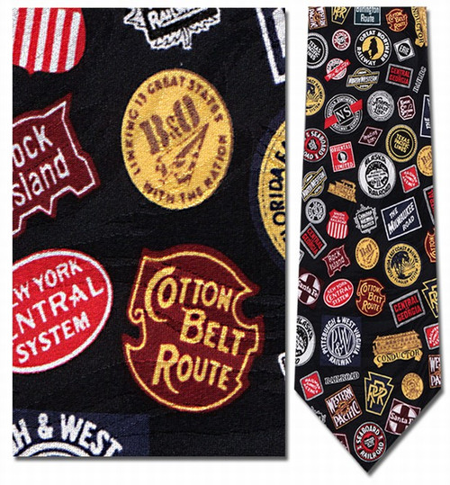 Railroad - Classic Logos Necktie - Museum Store Company Photo