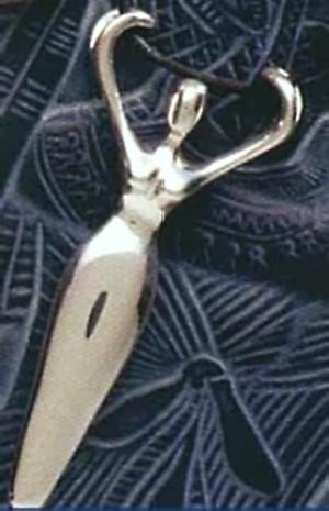 Pre-Dynastic Figurine Pendant - Egyptian, from the collection of The Brooklyn Museum - Photo Museum Store Company