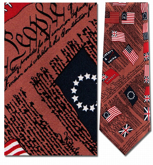 Flags of America Necktie - Museum Store Company Photo