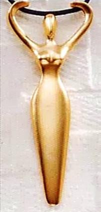 Pre-Dynastic Figurine Pendant - Egyptian, from the collection of The Brooklyn Museum - Photo Museum Store Company