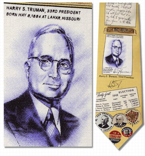 Harry Truman Necktie - Museum Store Company Photo